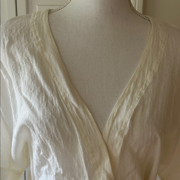 & Other Stories Cream Wrap Blouse 4 - Picture 2 of 9